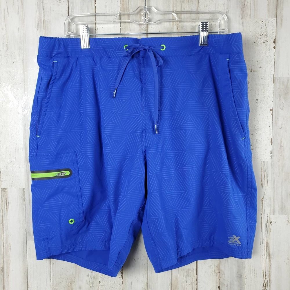 Xeroxposur Swimsuit Trunks Blue Size Large